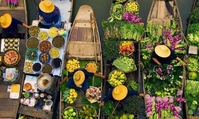 بازار-شناور-تایلند